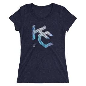 KC Gothic (Paint Roll): Ladies' Triblend short sleeve t-shirt