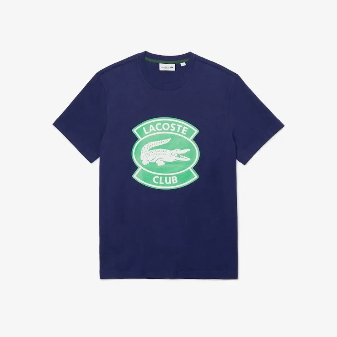 LACOSTE CLUB CREW NECK T-SHIRT Men’s -BLUE 78X