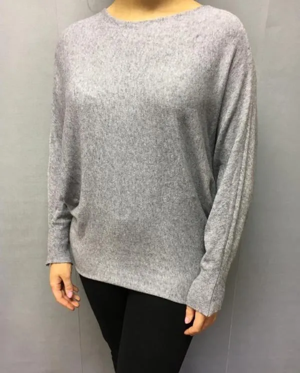 Limited Edition Angels Batwing Jumper In White Made In Italy By Feathers Of Italy
