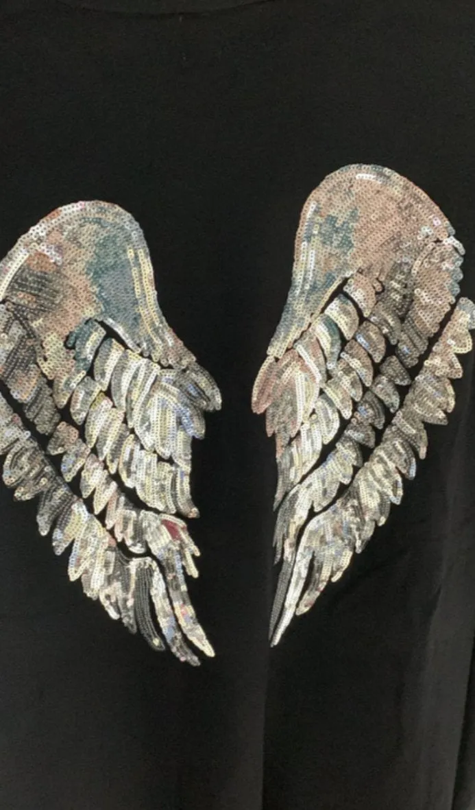 Limited Edition Angels Batwing Jumper In White Made In Italy By Feathers Of Italy