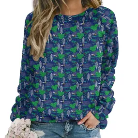 Living With The Land Women's Raglan Crewneck Sweatshirt
