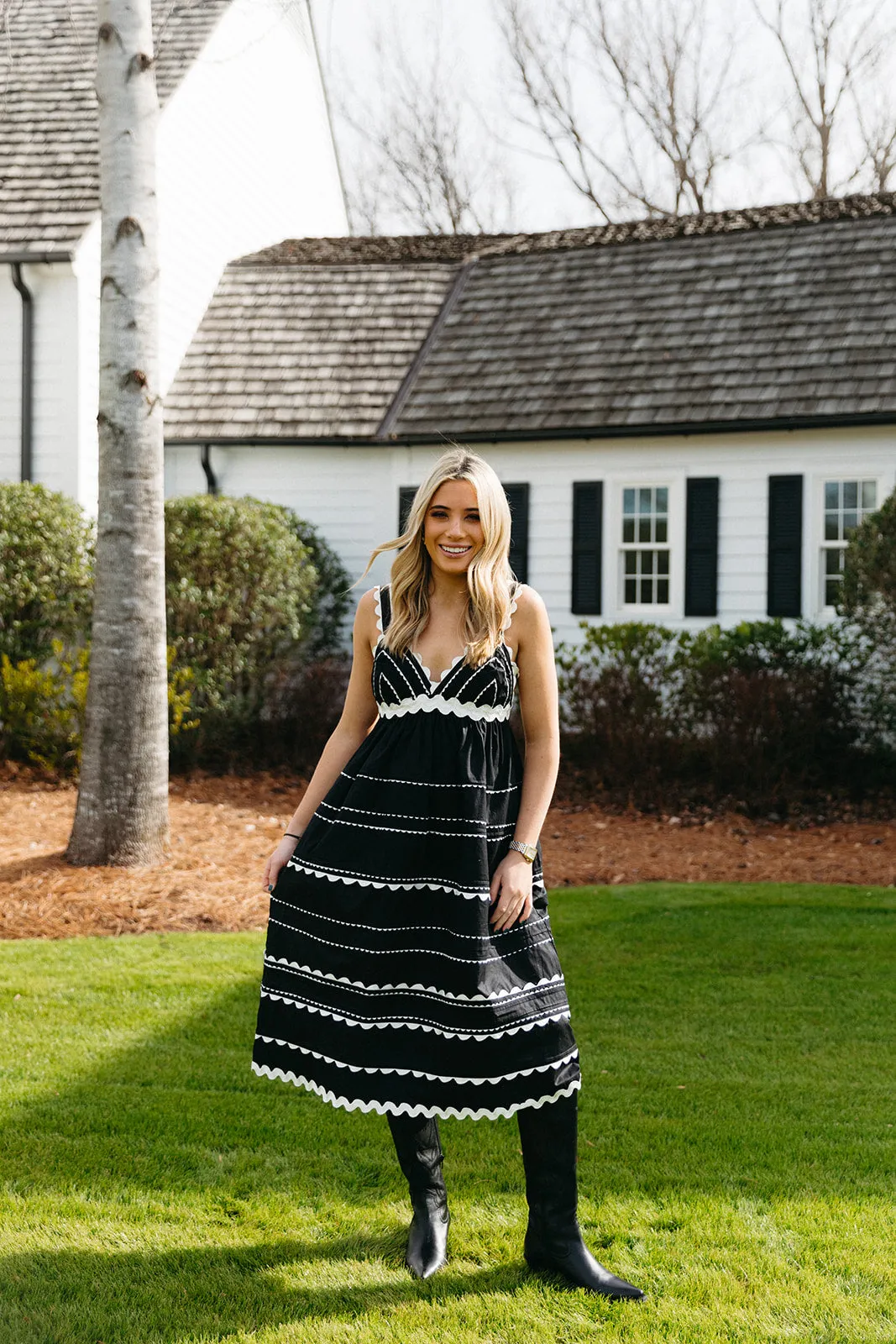 Maeve Midi Dress - Black