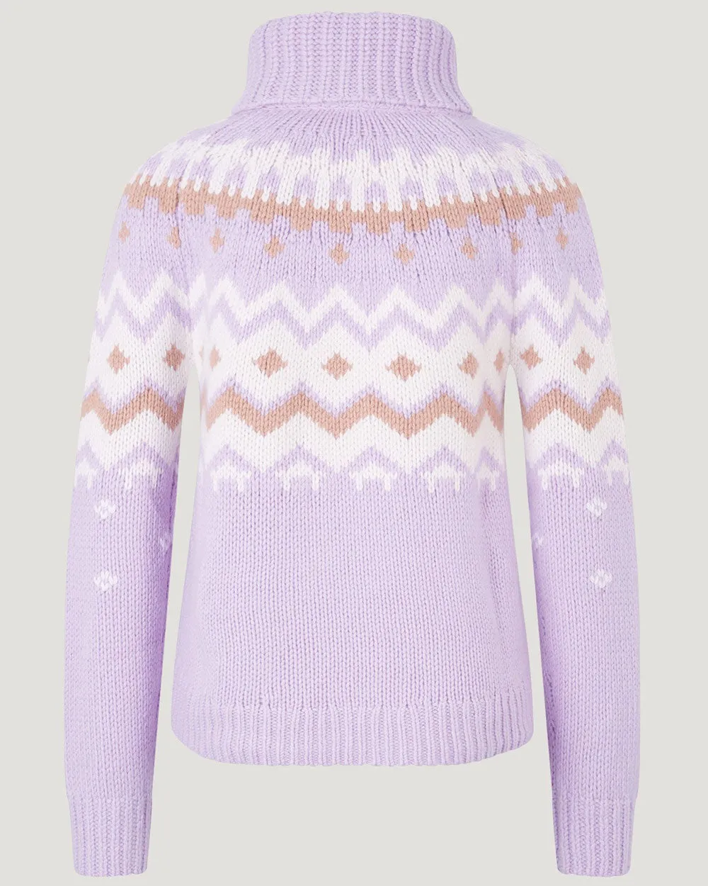 Mauve Sophie Cashmere Knit Pullover Sweater