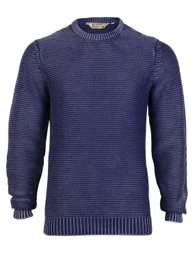 Mens Dissident Nile acid blue wash jumper