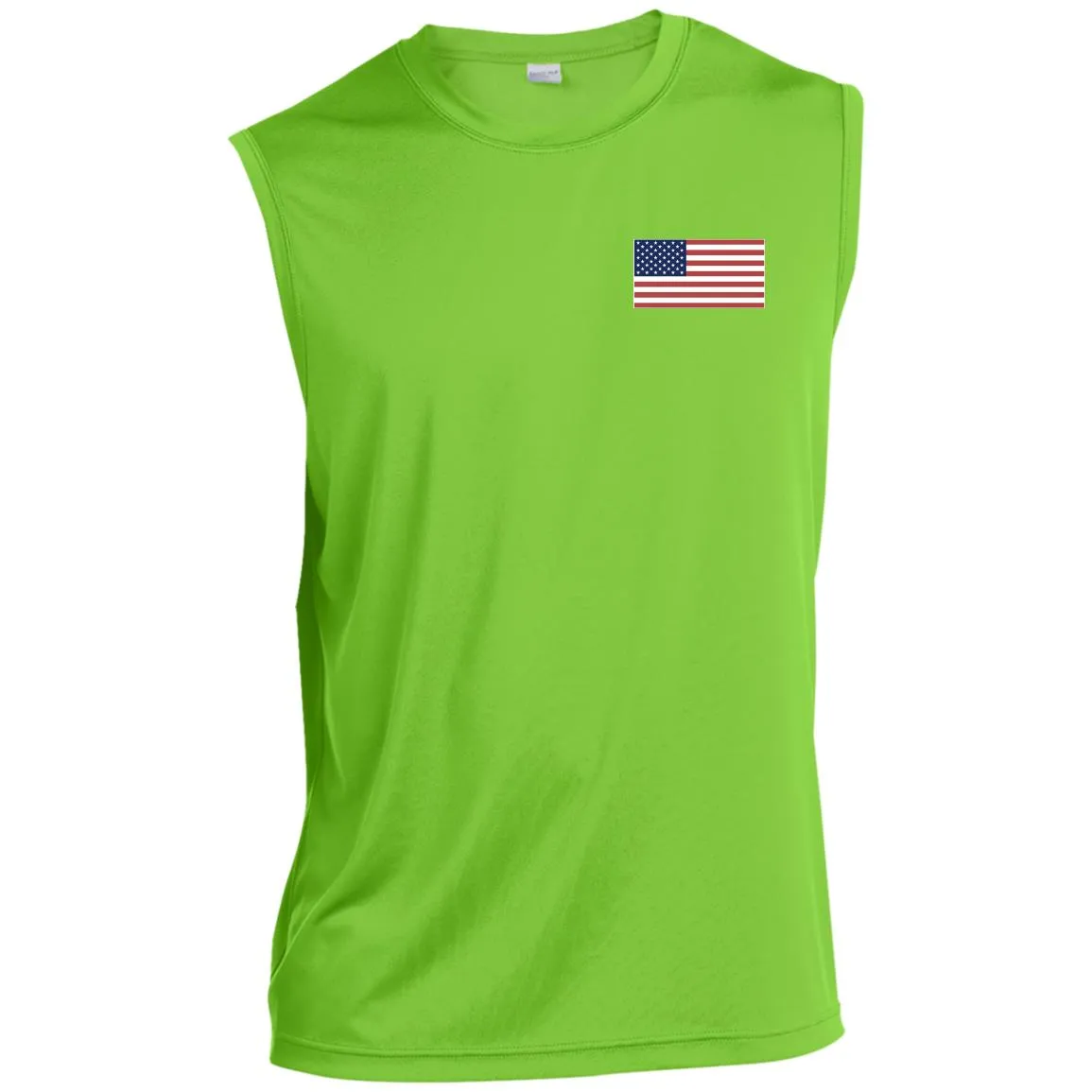 Men’s Sleeveless Performance Tee American Flag