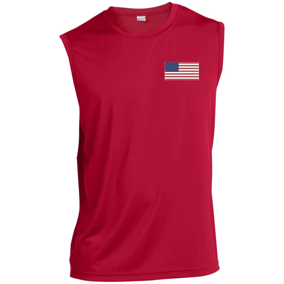 Men’s Sleeveless Performance Tee American Flag