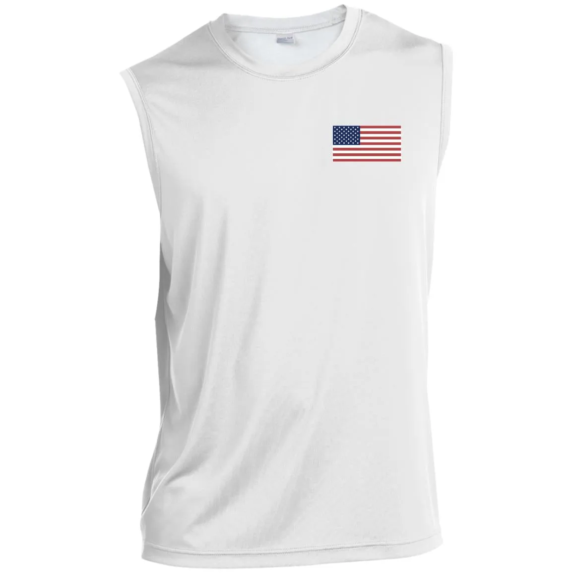 Men’s Sleeveless Performance Tee American Flag