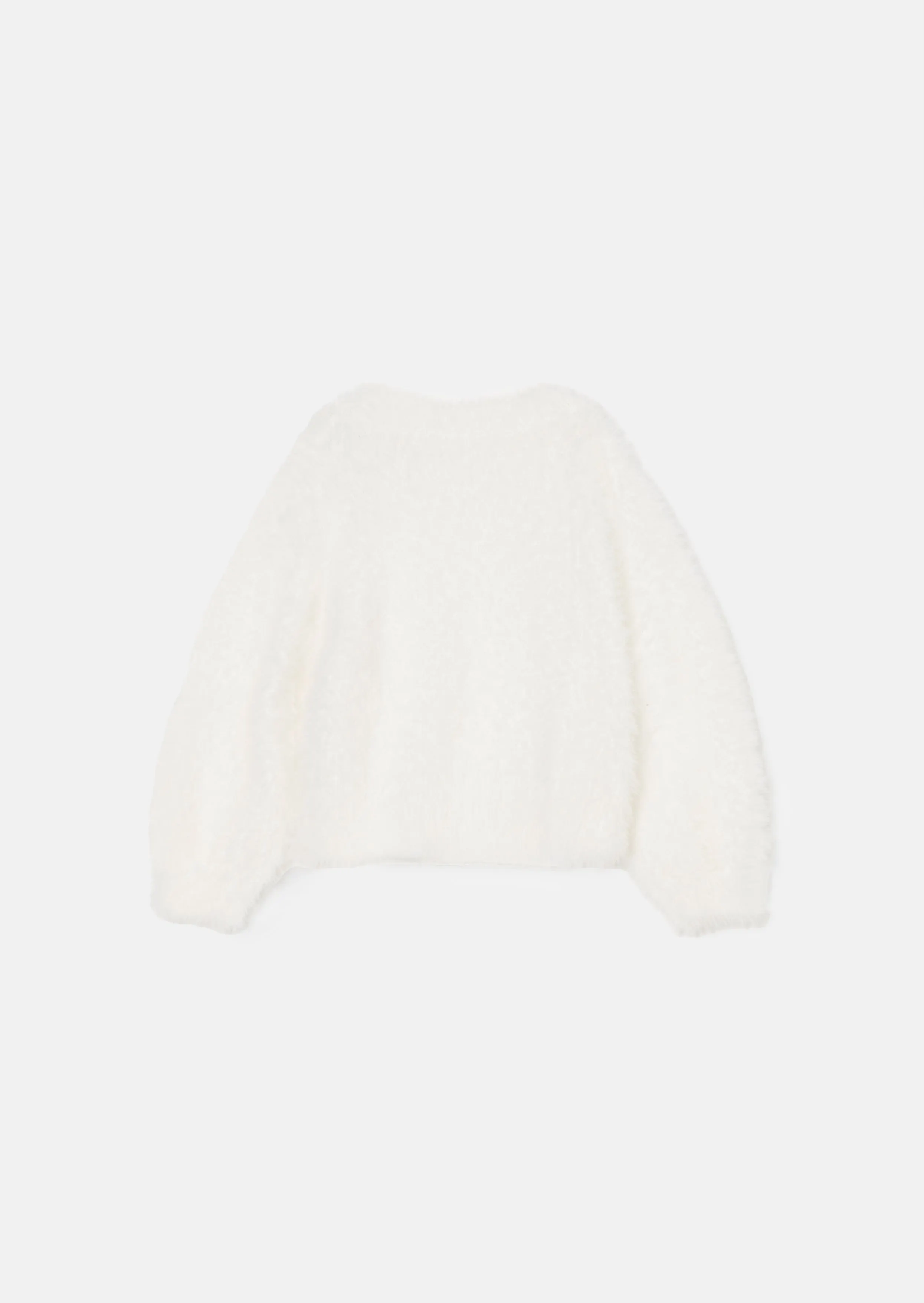 Mia Ivory Bow Eyelash Jumper