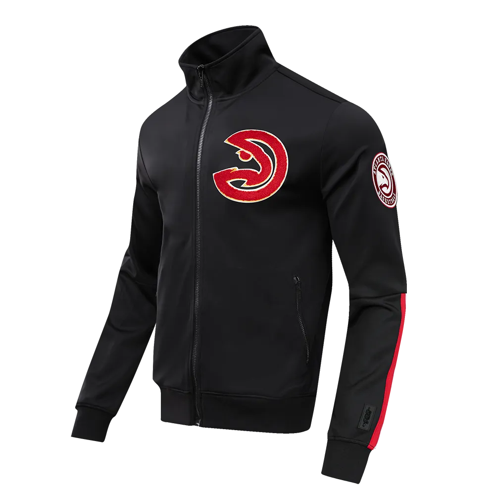 NBA ATLANTA HAWKS CLASSIC MEN'S DK TRACK JACKET (BLACK)