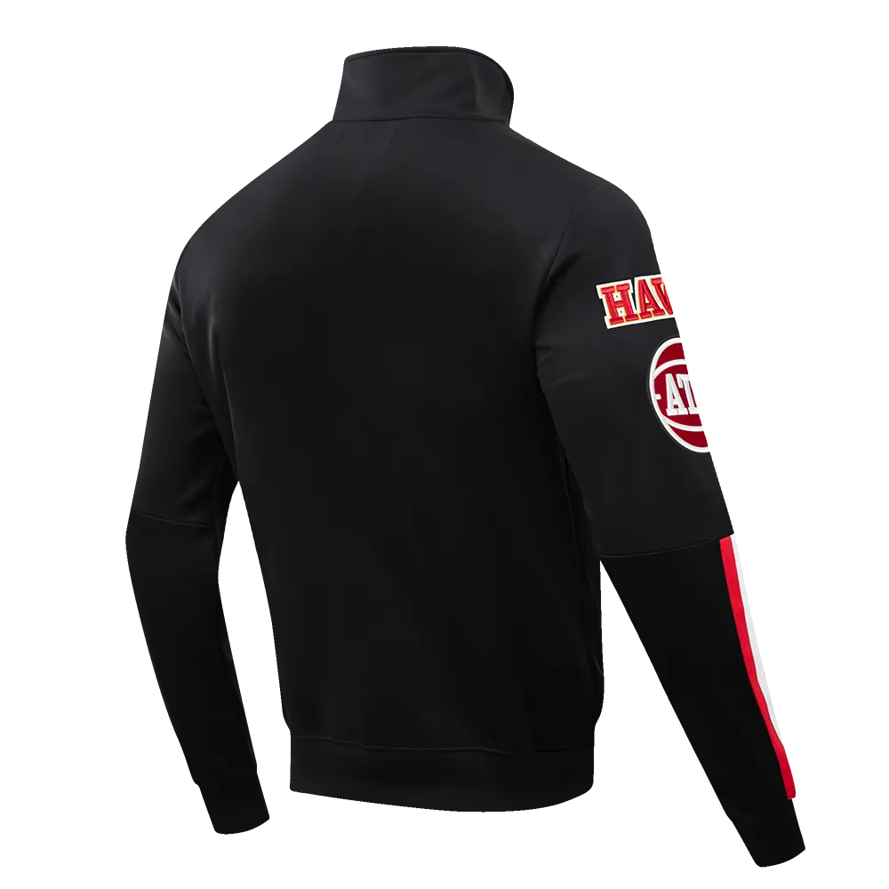 NBA ATLANTA HAWKS CLASSIC MEN'S DK TRACK JACKET (BLACK)