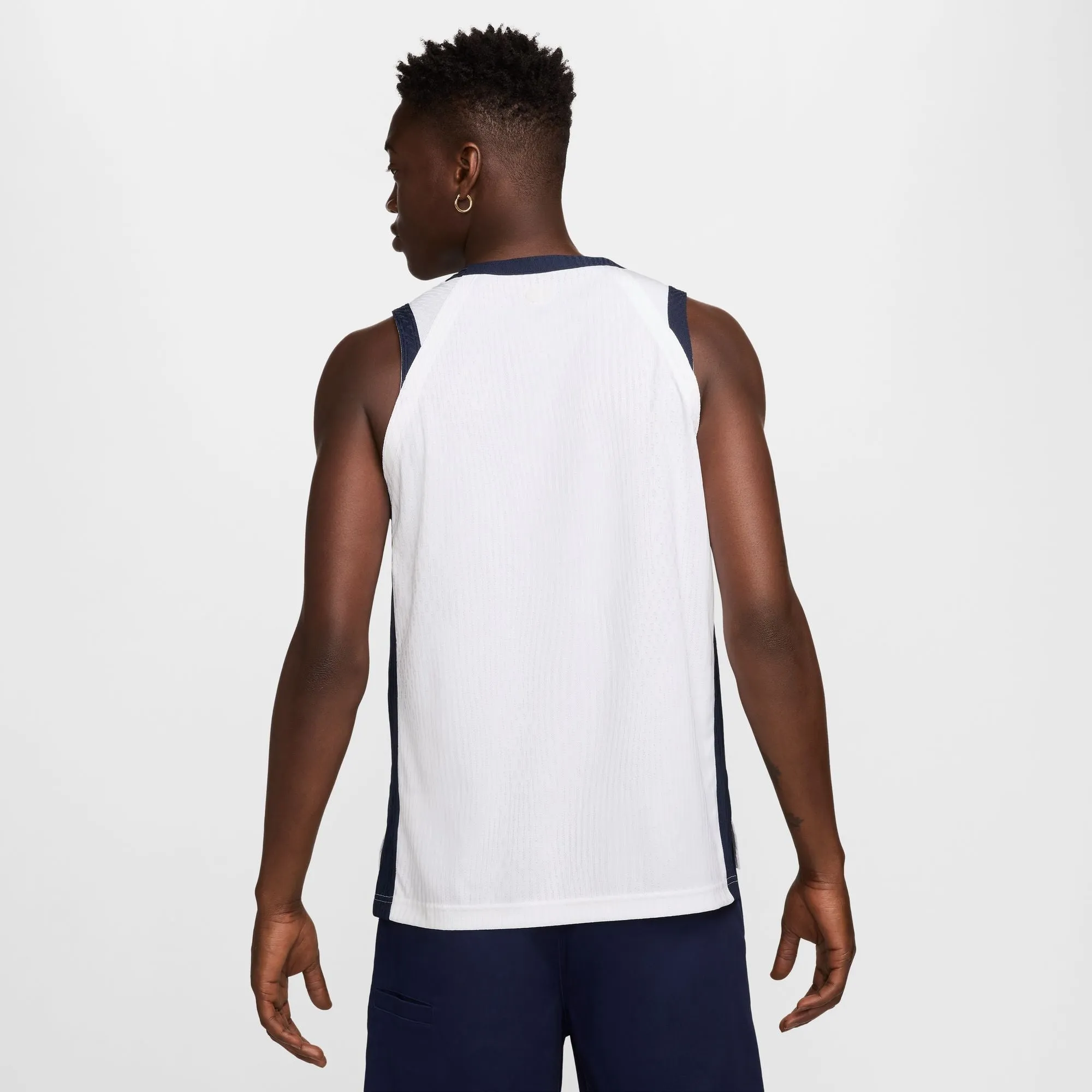 NIKE SB 2024 FEDERATION KIT DRI-FIT ADV SLEEVELESS SKATE JERSEY USA WHITE