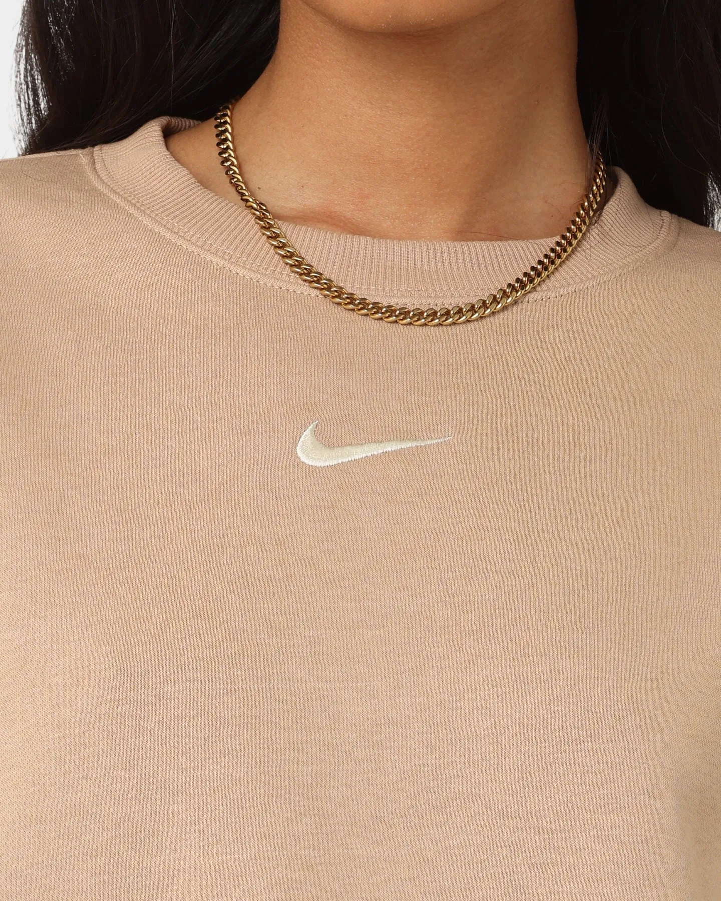 Nike Women's Nike Sportswear Style Fleece Oversized Crewneck Hemp/Sail
