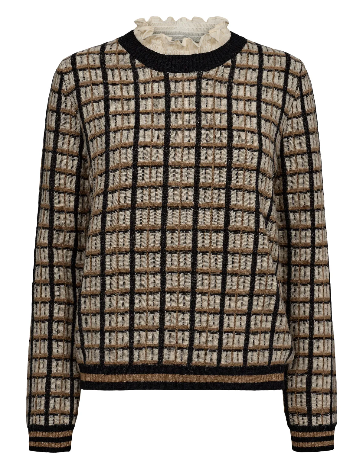 Numph Womens Nuantasia Pullover Caviar
