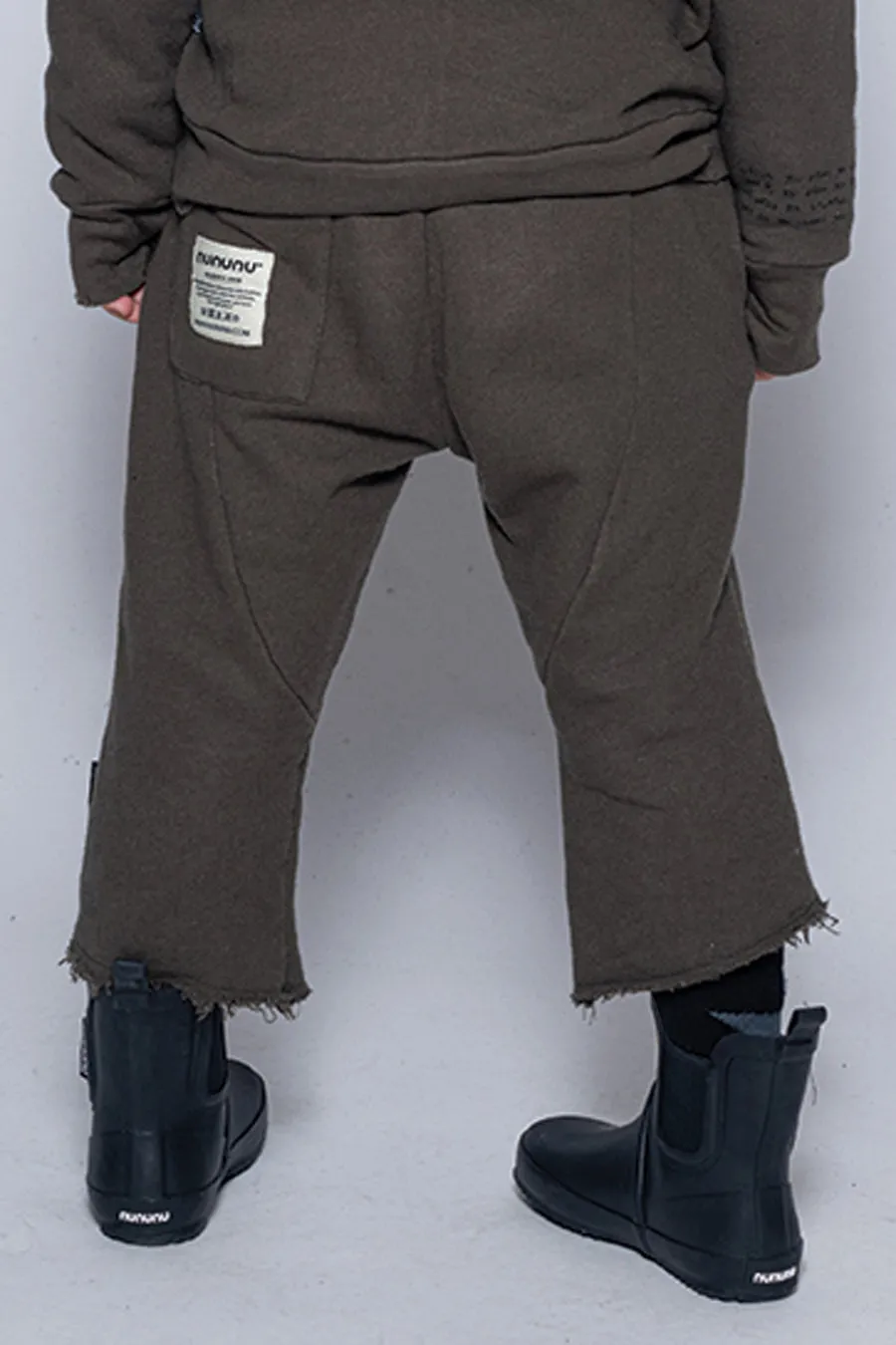 Nununu Skull Patch Smart Kids Pants - Olive