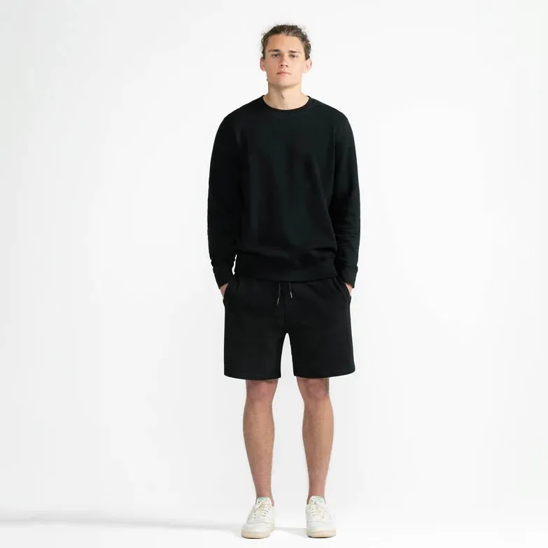 Organic French Terry Crewneck - Black