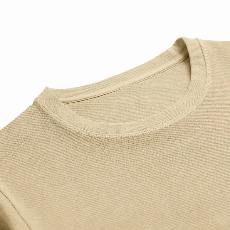 Organic French Terry Crewneck - Dune