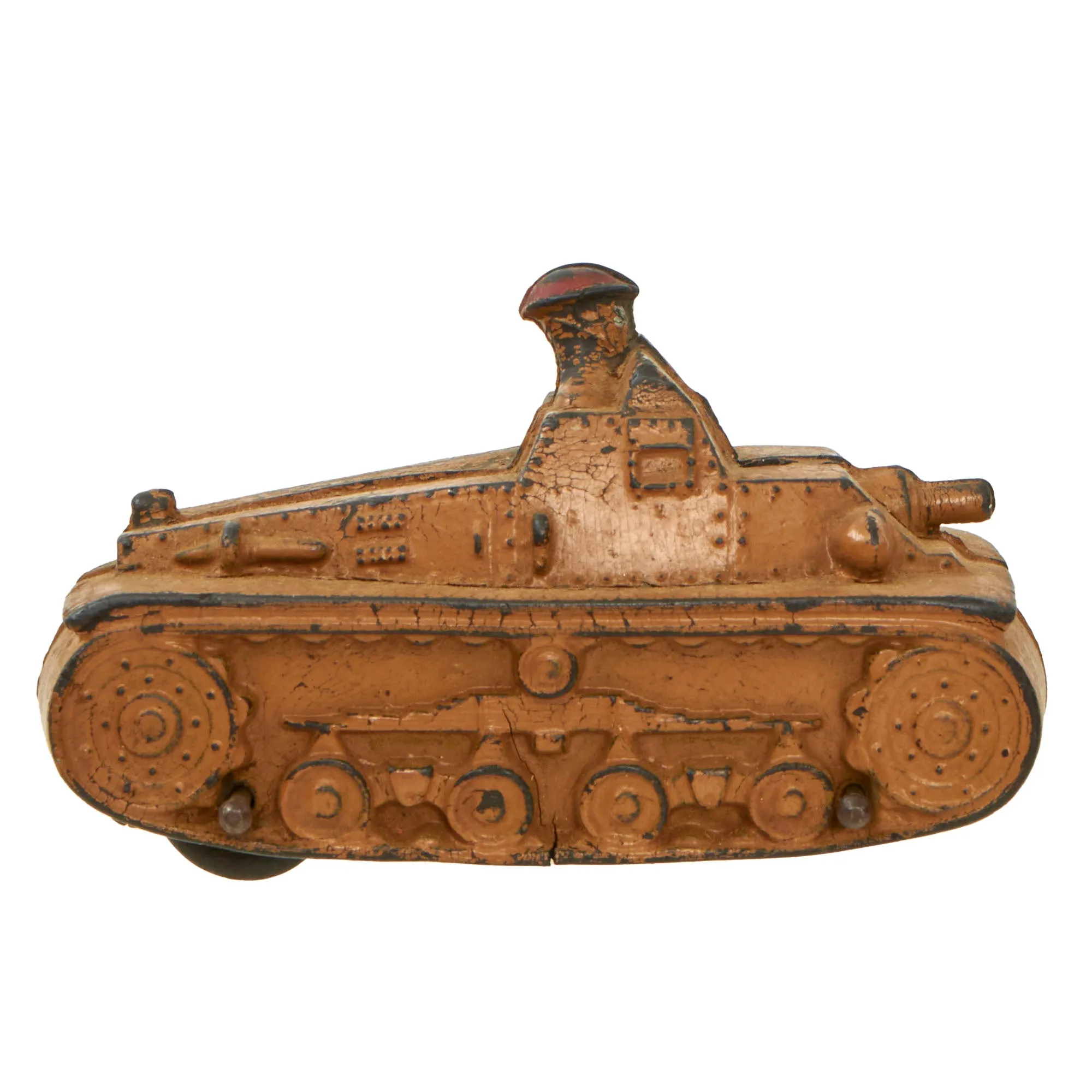 Original U.S. 1930s WWI Toy Tank Collection - Set of Four - Formerly A.A.F. Tank Museum Collection