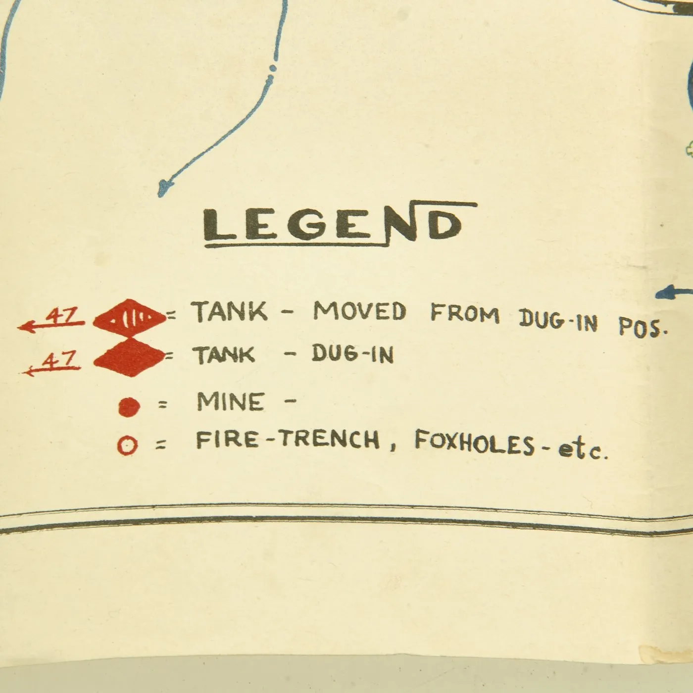 Original U.S. WWII Battle of Lupao Map - Drawn April 1945