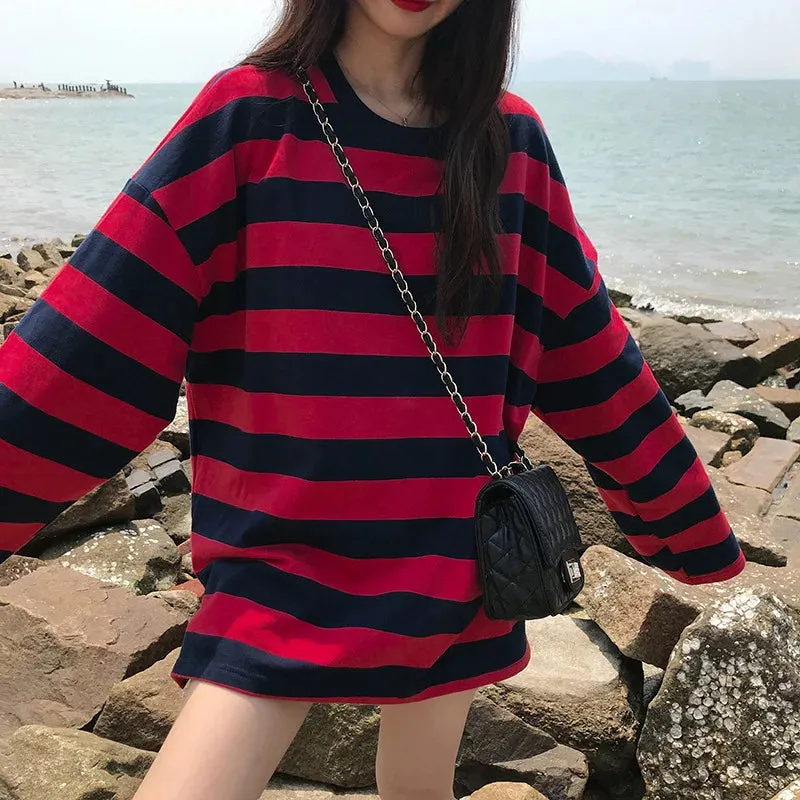 Oversized Striped Sweatshirt Collection