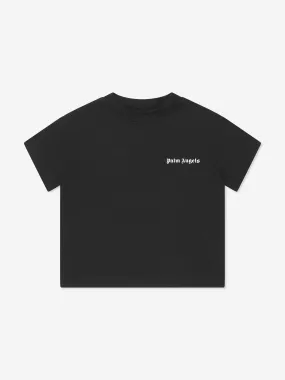 Palm Angels Boys Logo T-Shirt in Black