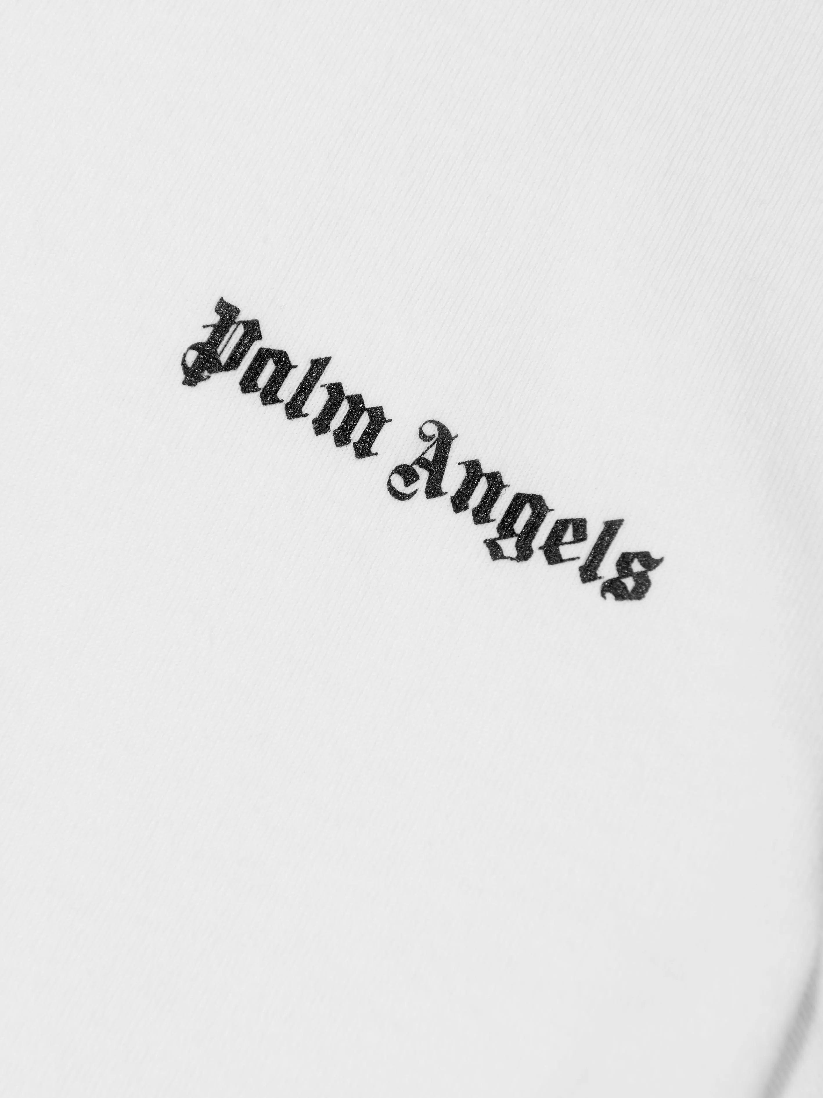 Palm Angels Boys Logo T-Shirt in White