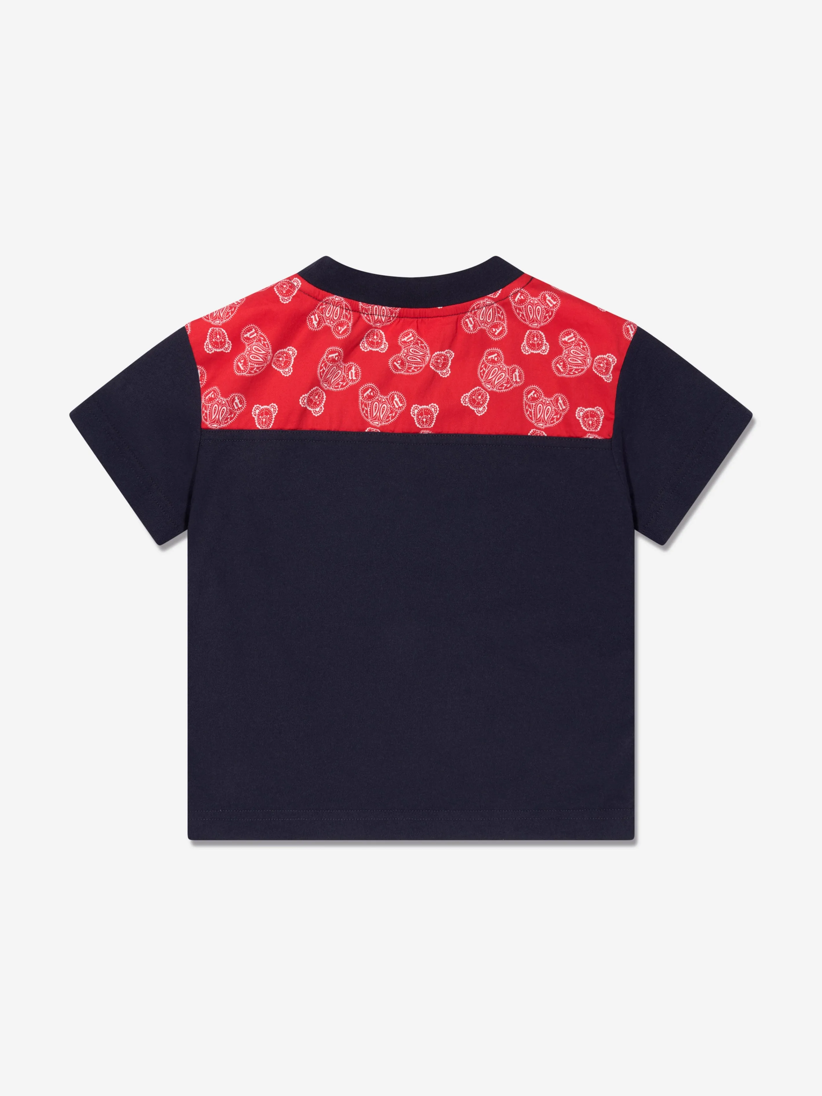 Palm Angels Boys PA Bears Paisley T-Shirt in Navy