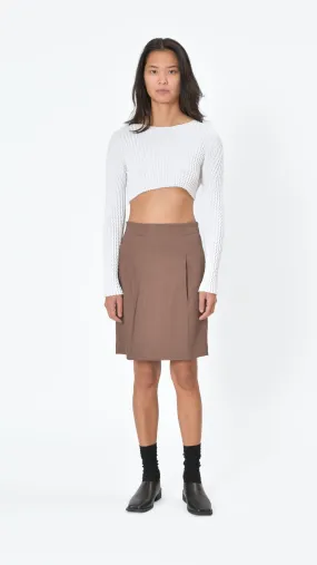 Peel Skirt in Brown