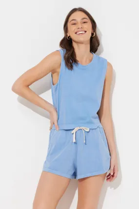 Periwinkle Washed Garment Dye Tank