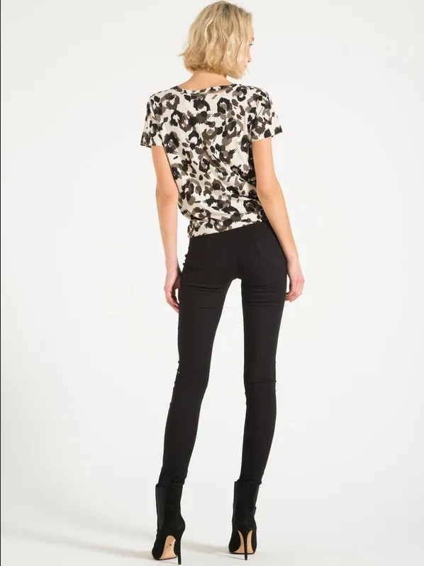 Philanthropy - Harlow BFF Tee in Powder Leopard