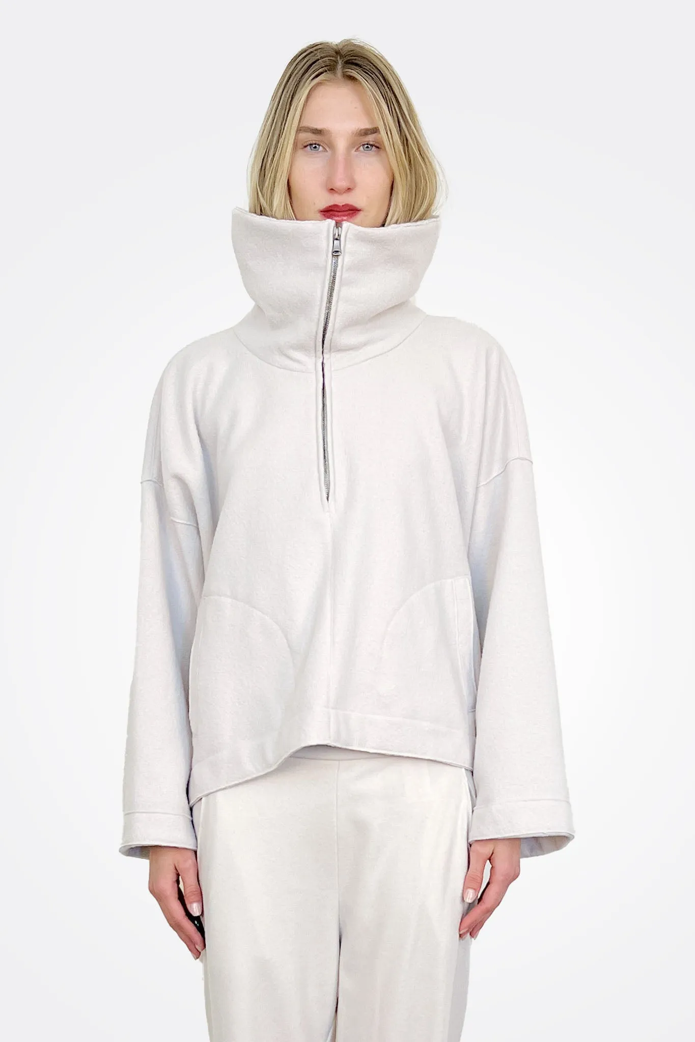 Quarter Zip Jumper - Ice