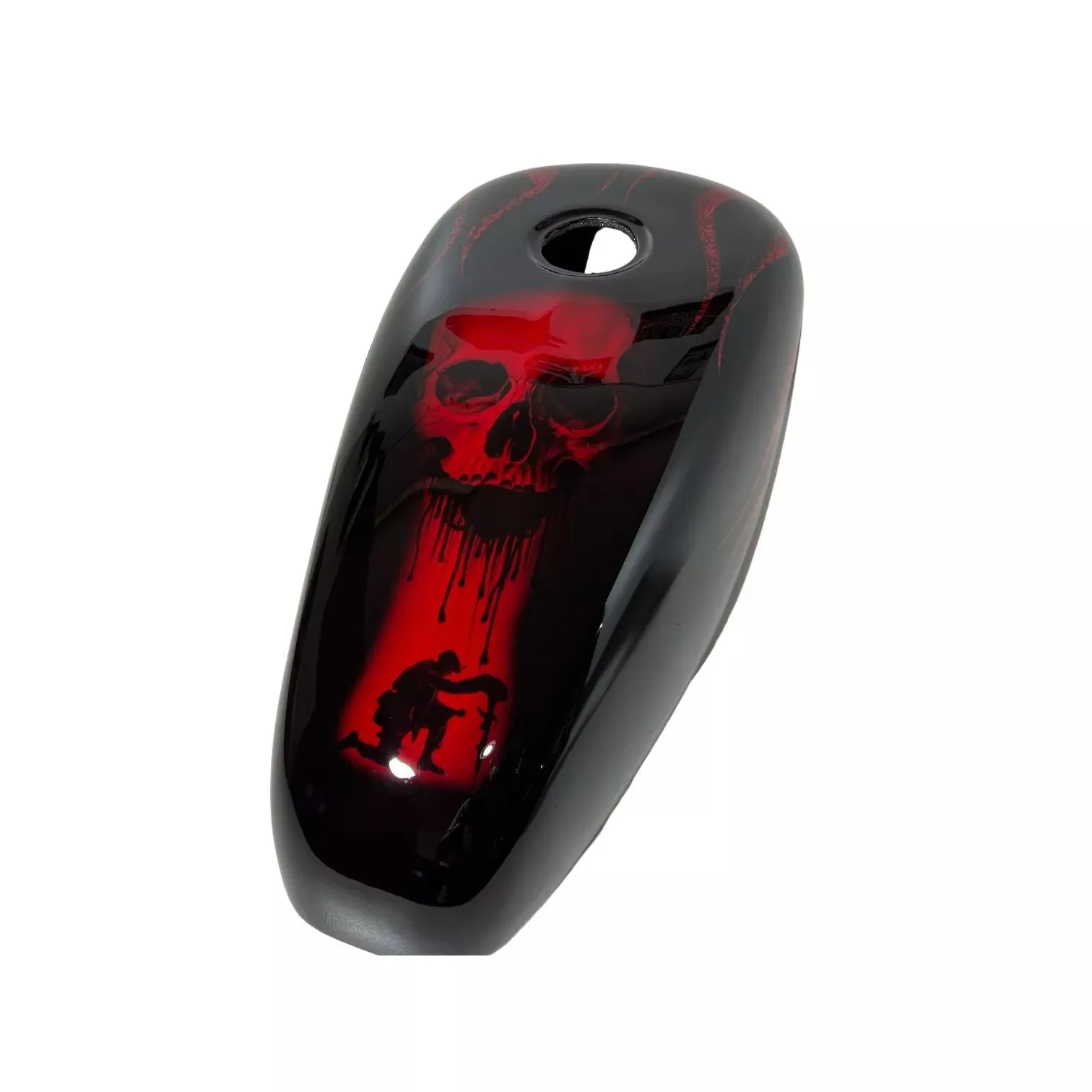 RED CANDY SKULL BRAUUU - Iron
