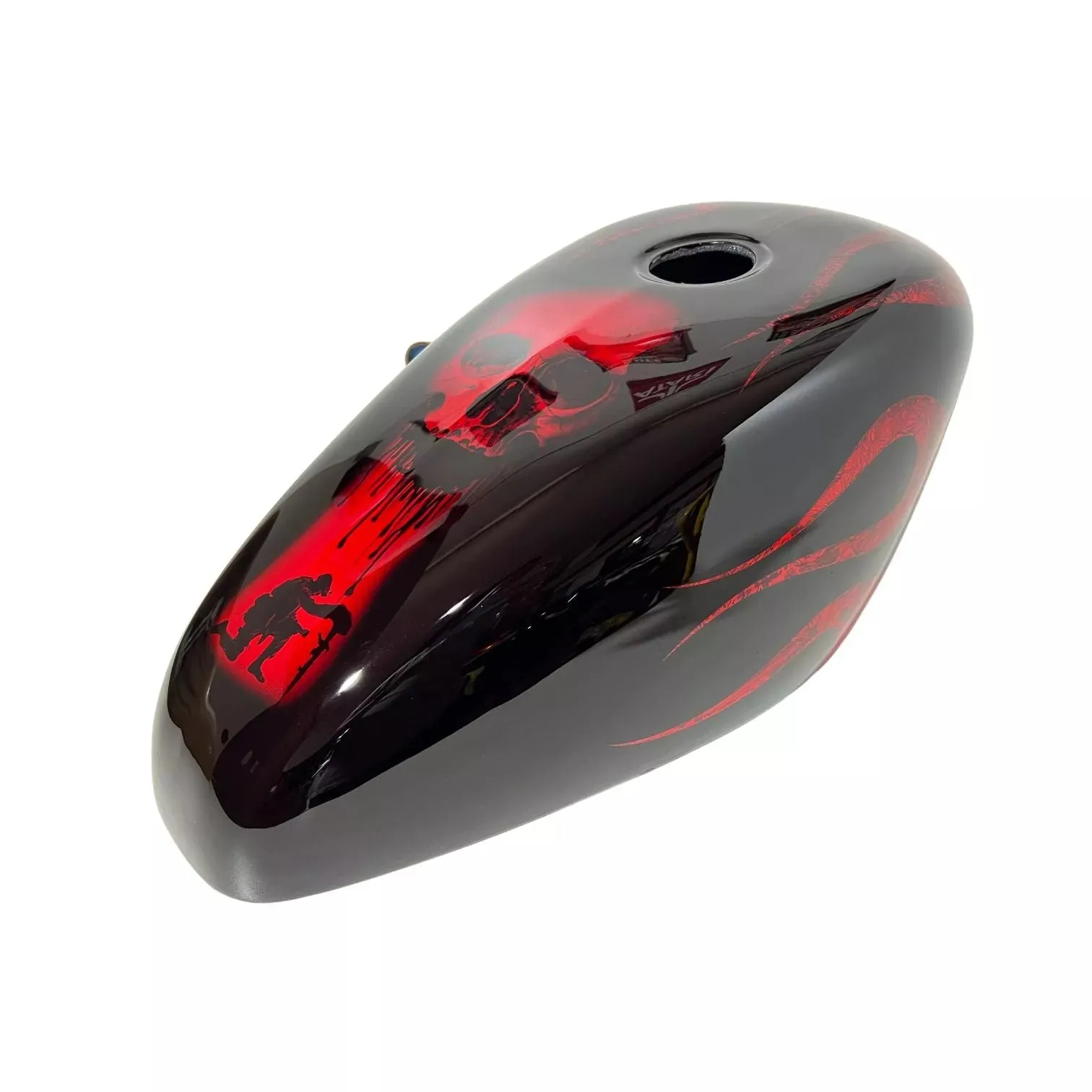 RED CANDY SKULL BRAUUU - Iron