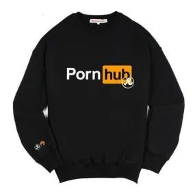 Richardson x Pornhub 2018 Black Logo Crewneck