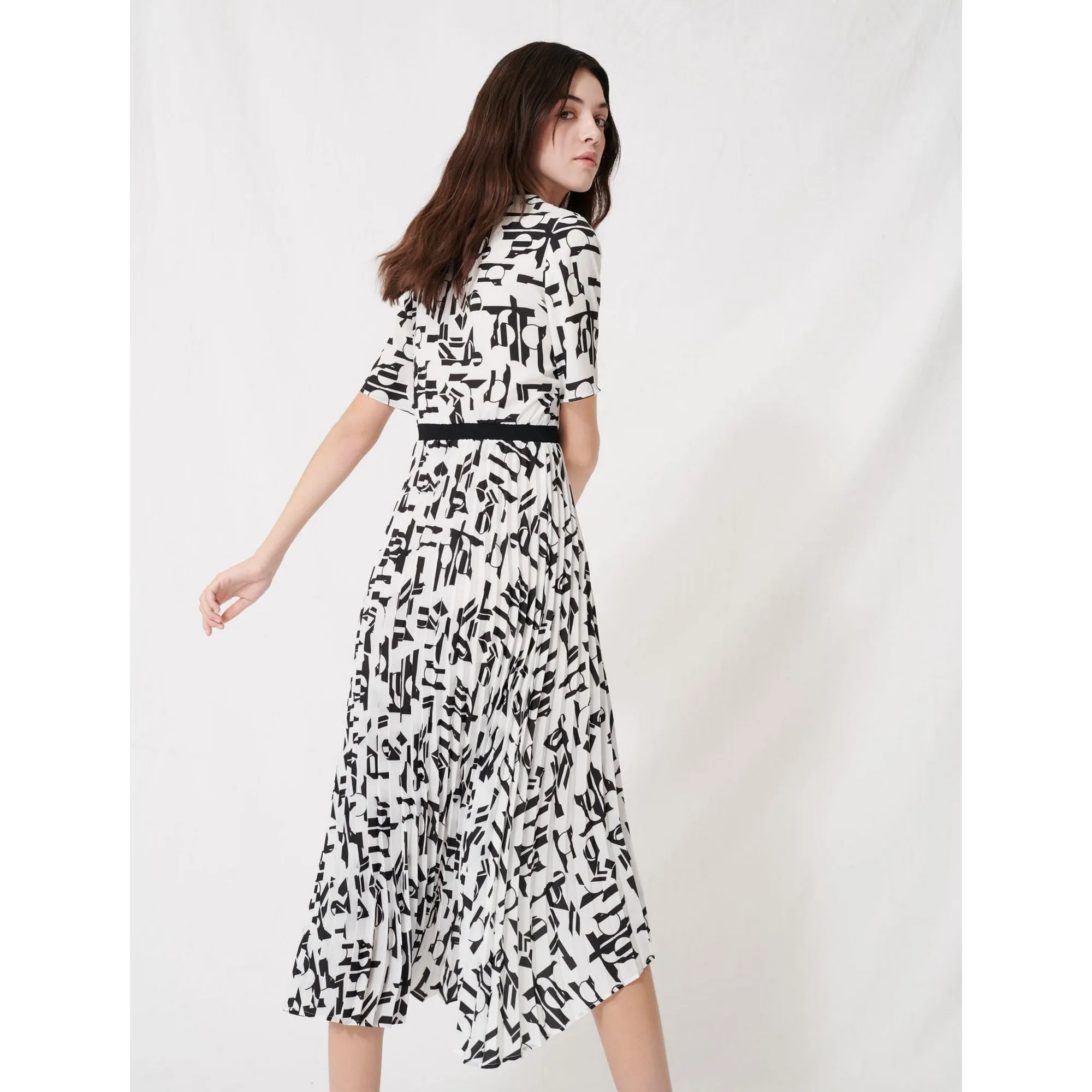 Rosyla Dress - White / Black