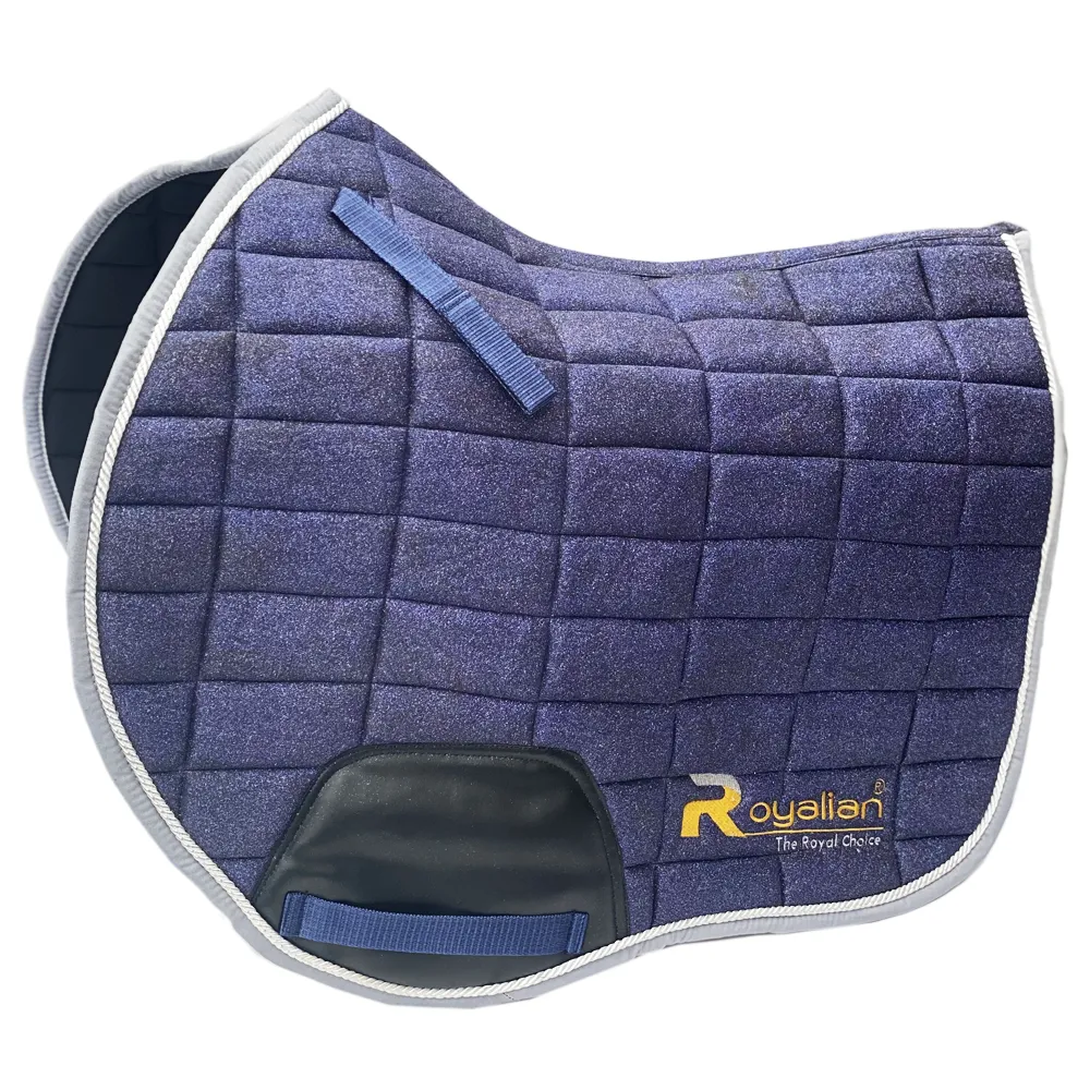 Royalian Horse Glitter Full Jumper Pad with One Fly veil – Two Brushing Boots – Two Hind Boots - Set