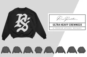 Rue Porter Ultra Heavyweight Crewneck Mockups