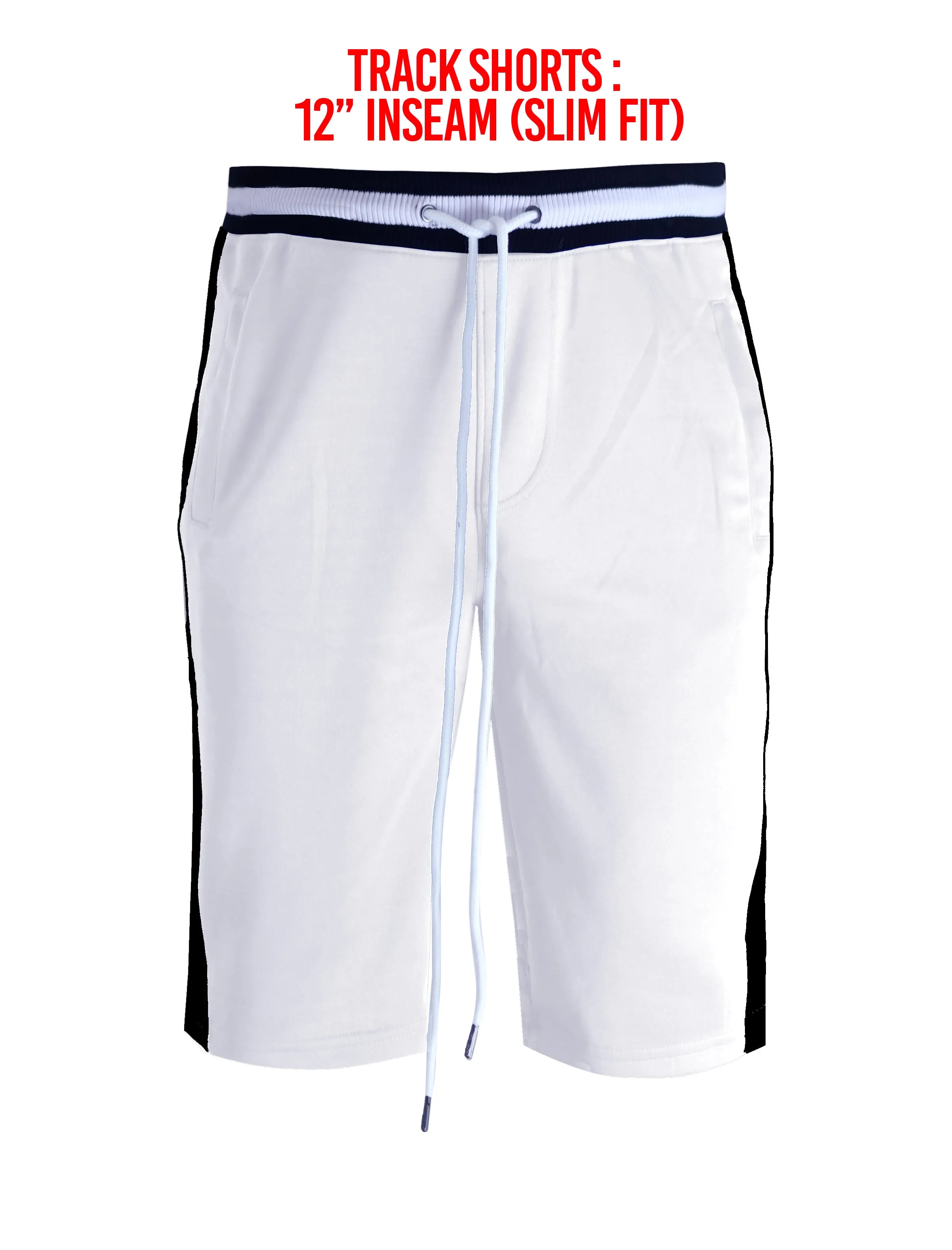 S91700-TRACK SHORTS (WHITE)