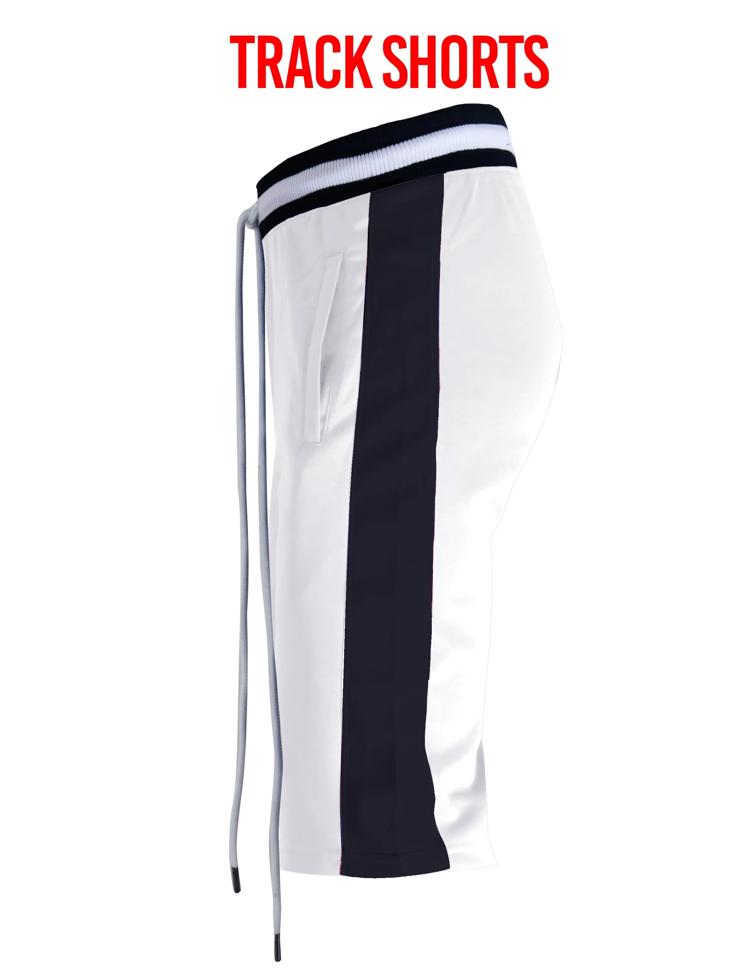 S91700-TRACK SHORTS (WHITE)