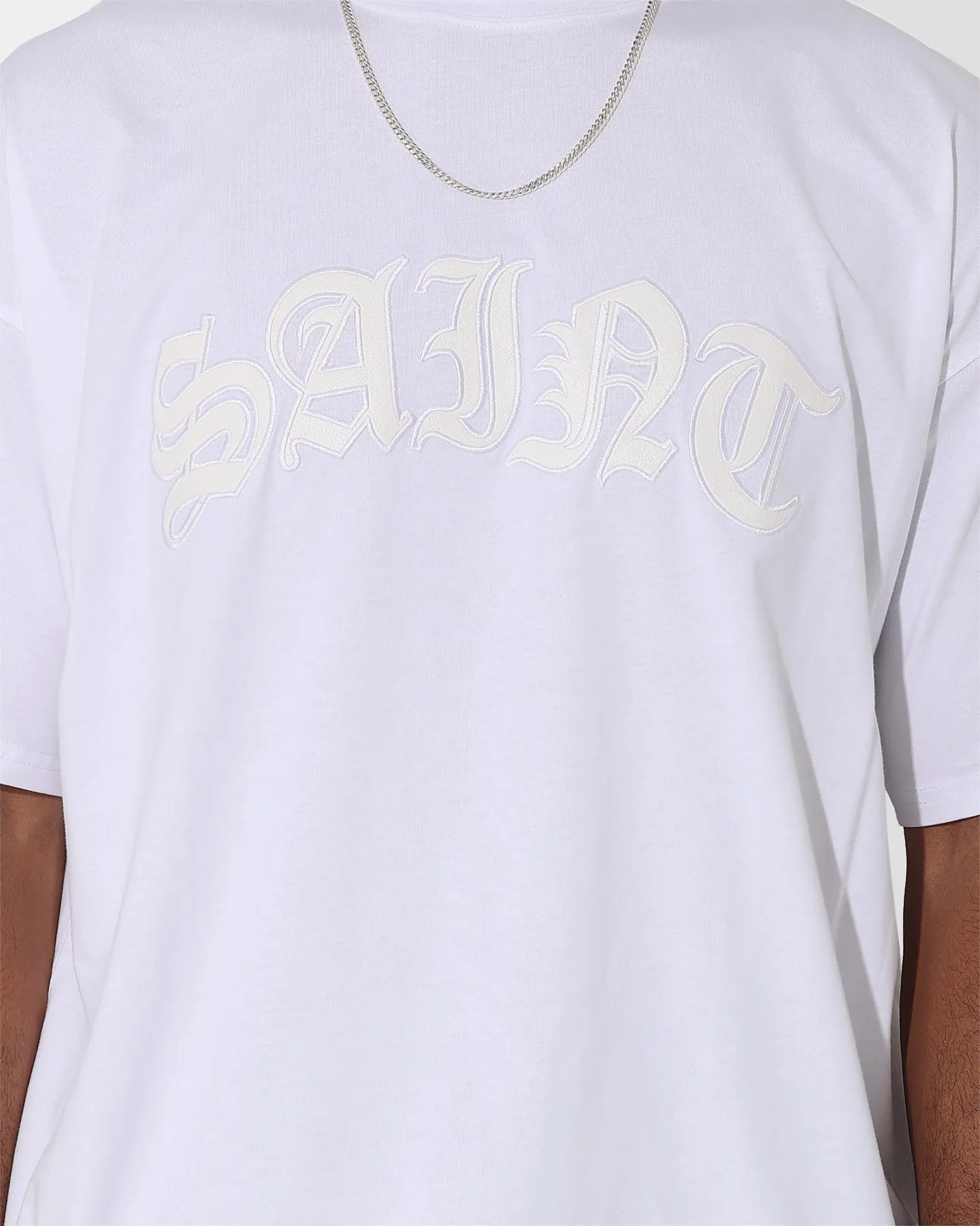 Saint Morta Gothic Appliqué Boxy T-Shirt