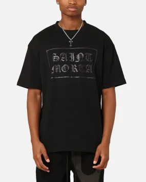 Saint Morta Gothic Box Logo T-Shirt Black