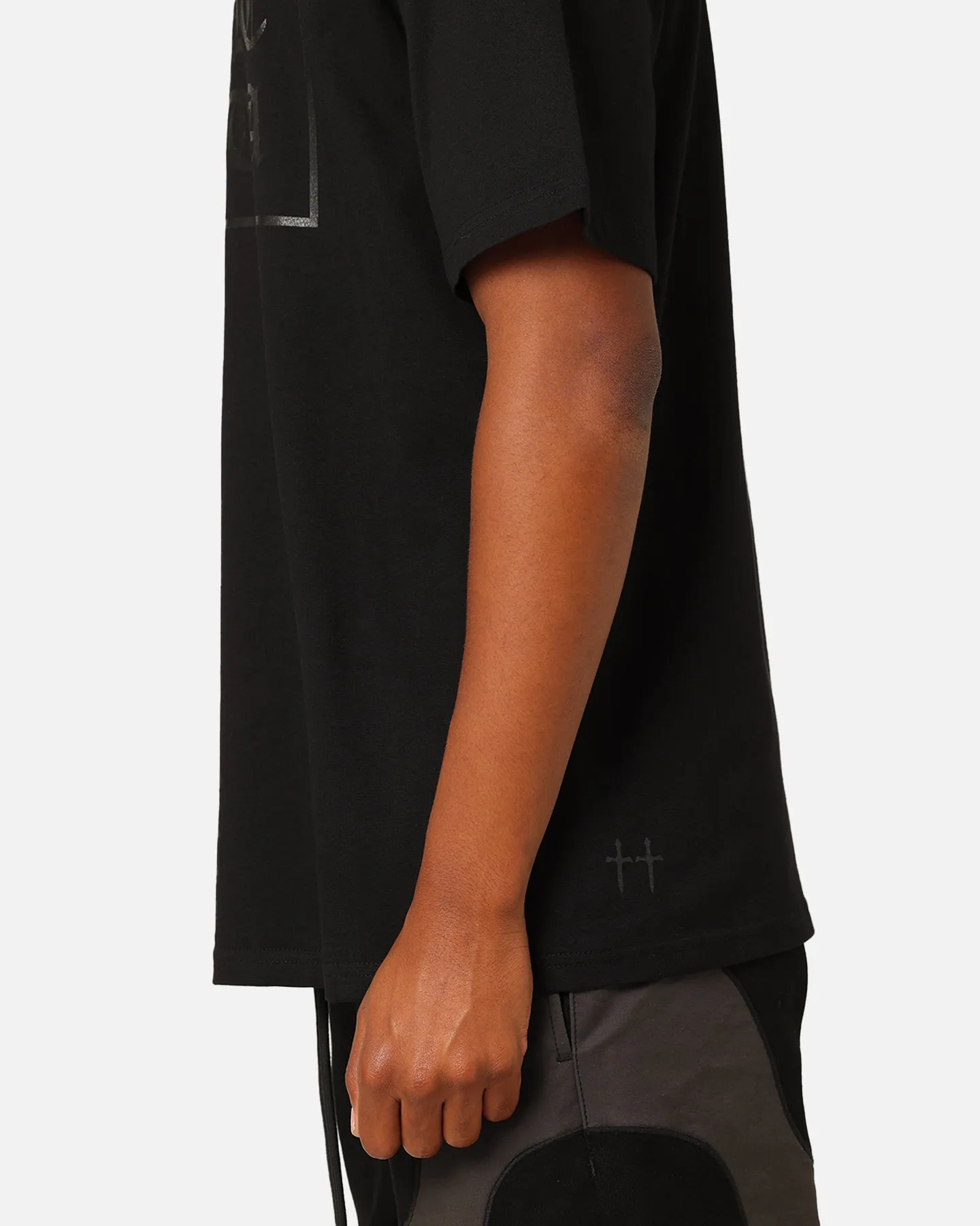 Saint Morta Gothic Box Logo T-Shirt Black