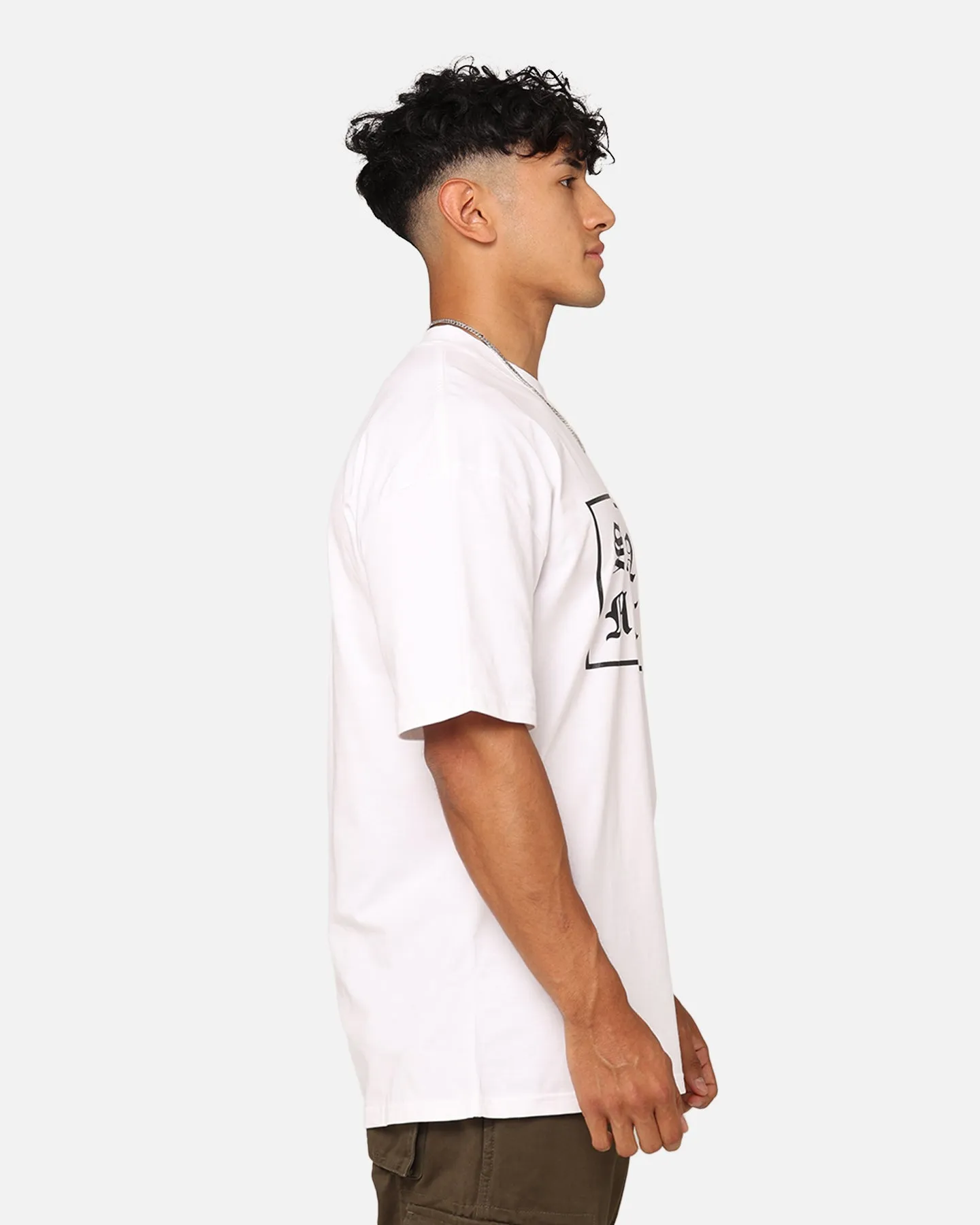 Saint Morta Gothic Box Logo T-Shirt White