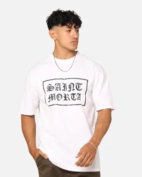 Saint Morta Gothic Box Logo T-Shirt White