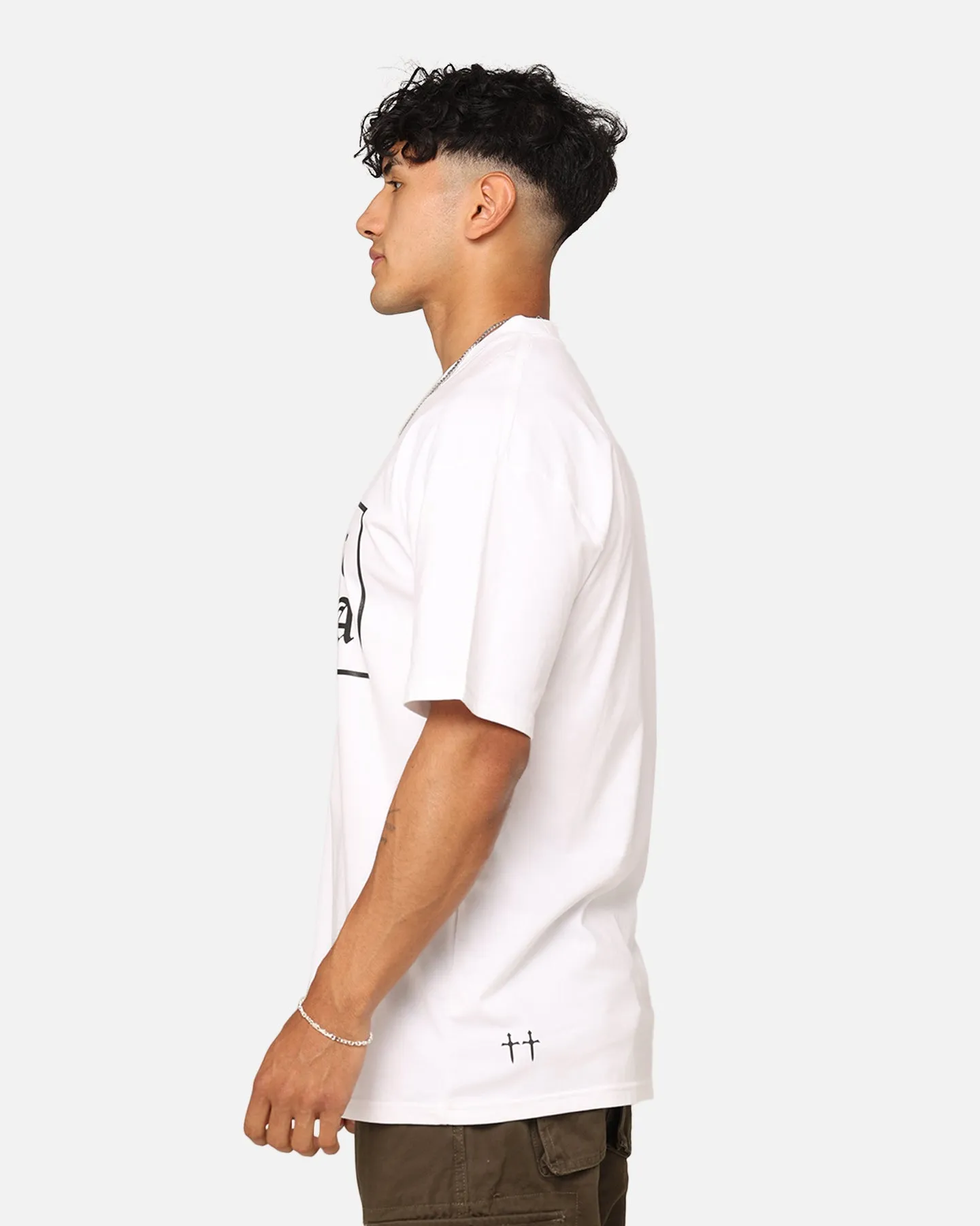 Saint Morta Gothic Box Logo T-Shirt White