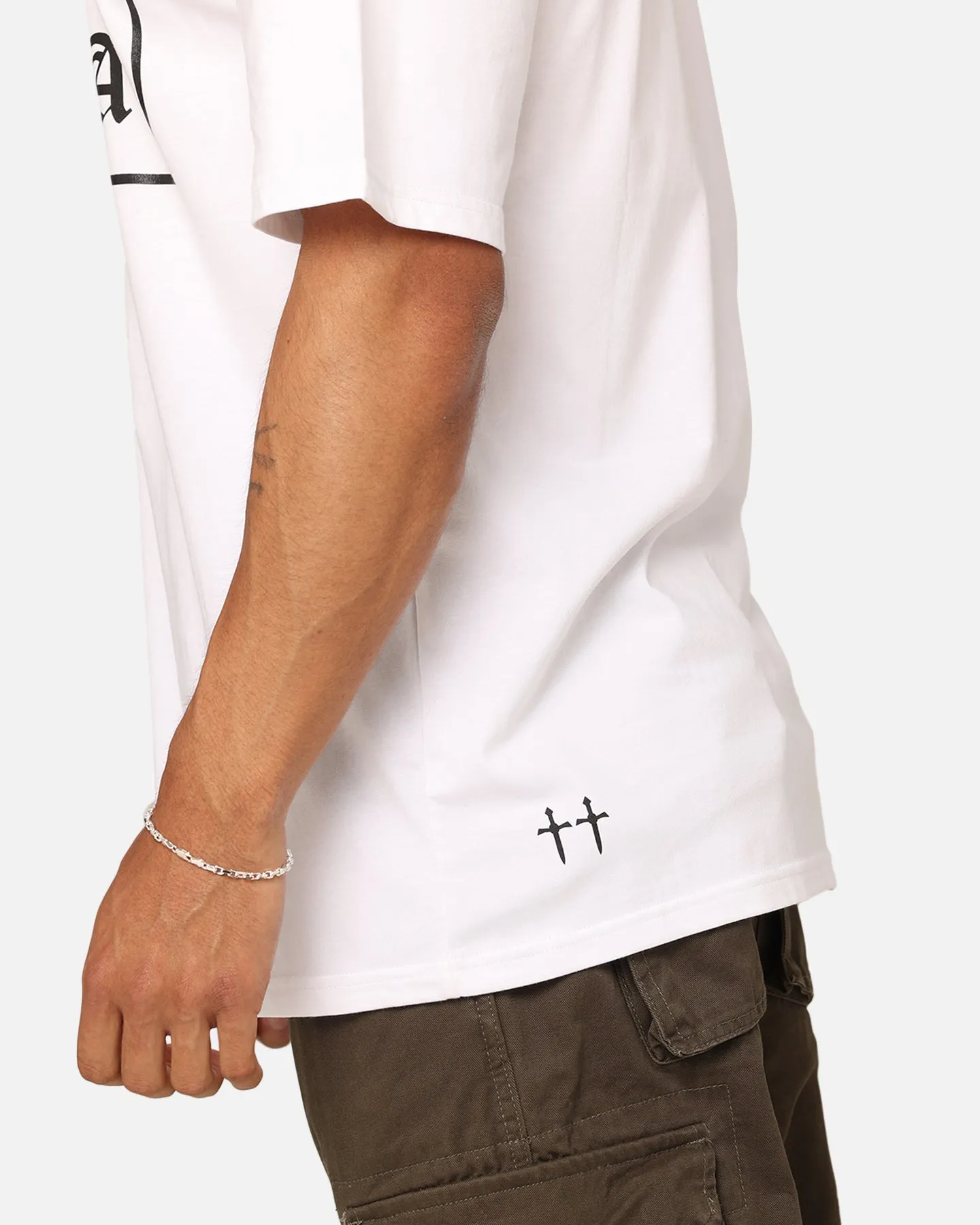 Saint Morta Gothic Box Logo T-Shirt White