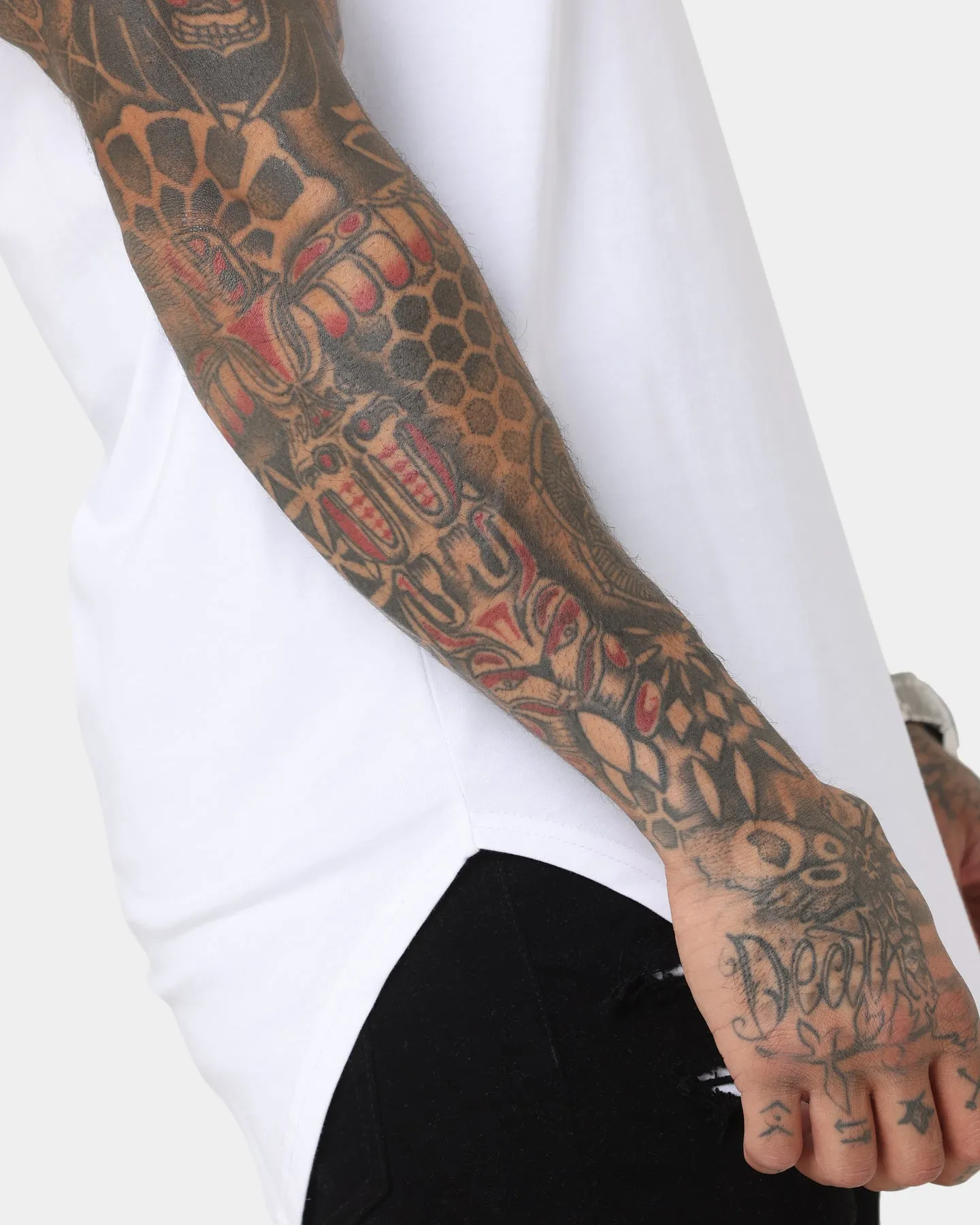 Saint Morta Gothic Paisley El Duplo Short Sleeve T-Shirt White/Black