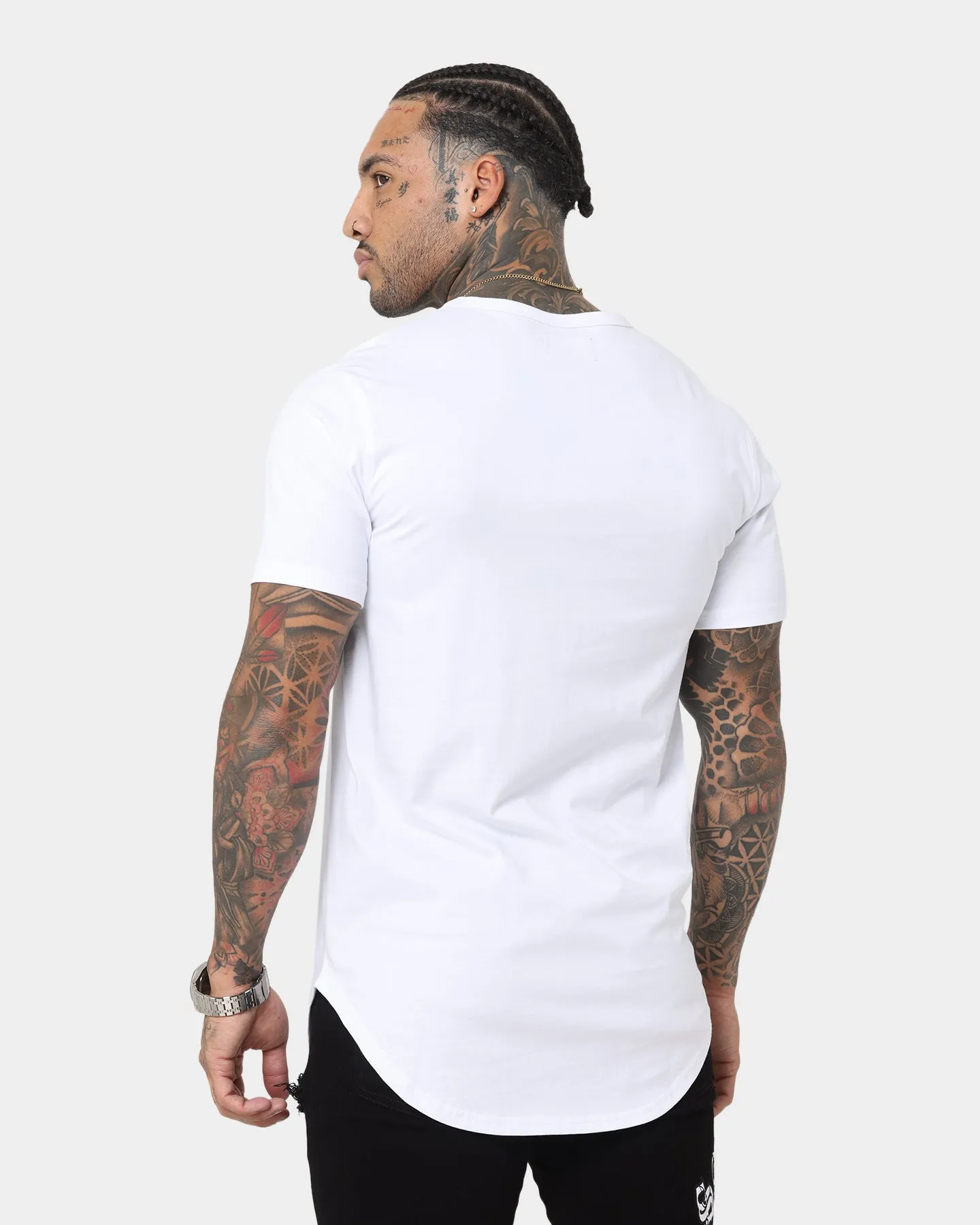 Saint Morta Gothic Paisley El Duplo Short Sleeve T-Shirt White/Black