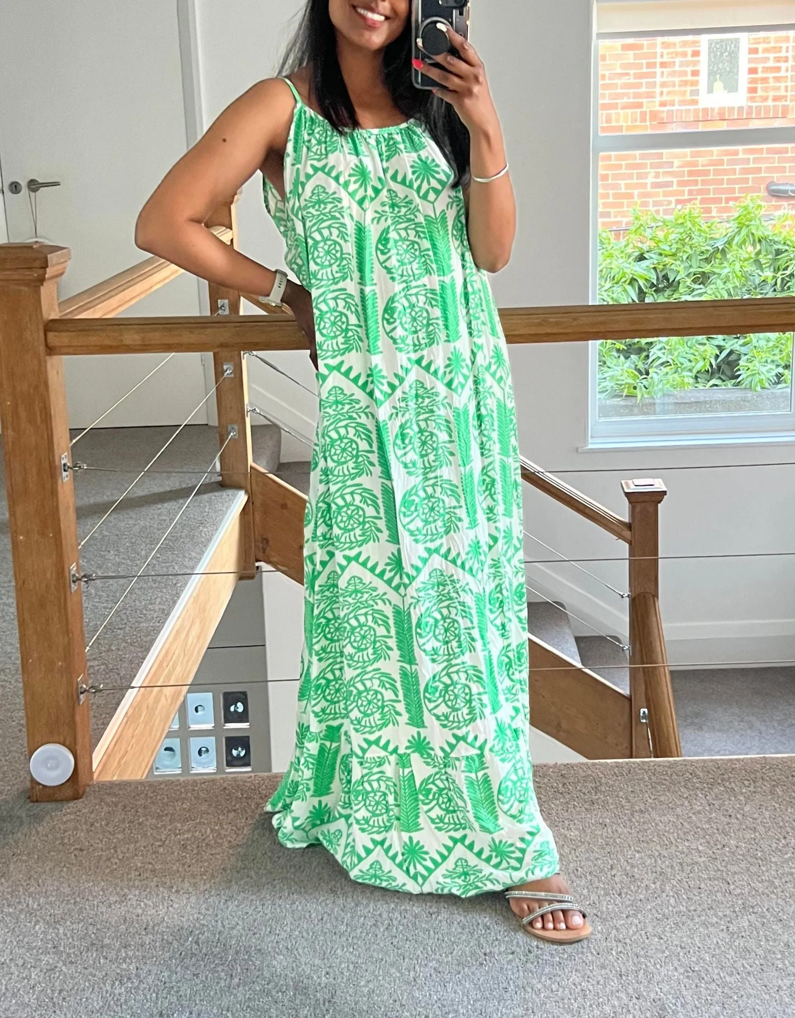 Serafina Scoop Back Maxi Dress Jade