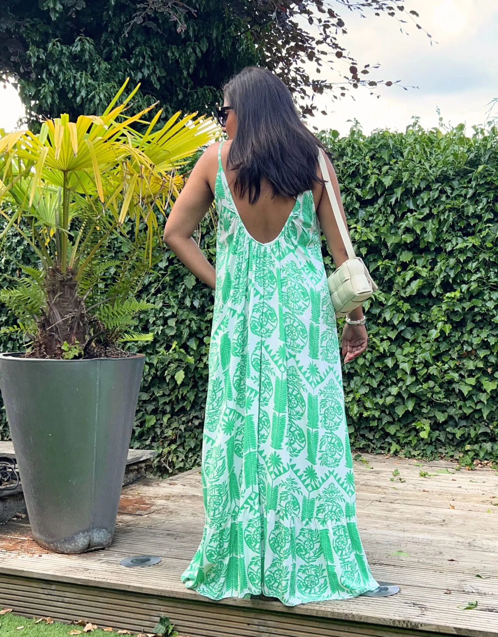 Serafina Scoop Back Maxi Dress Jade