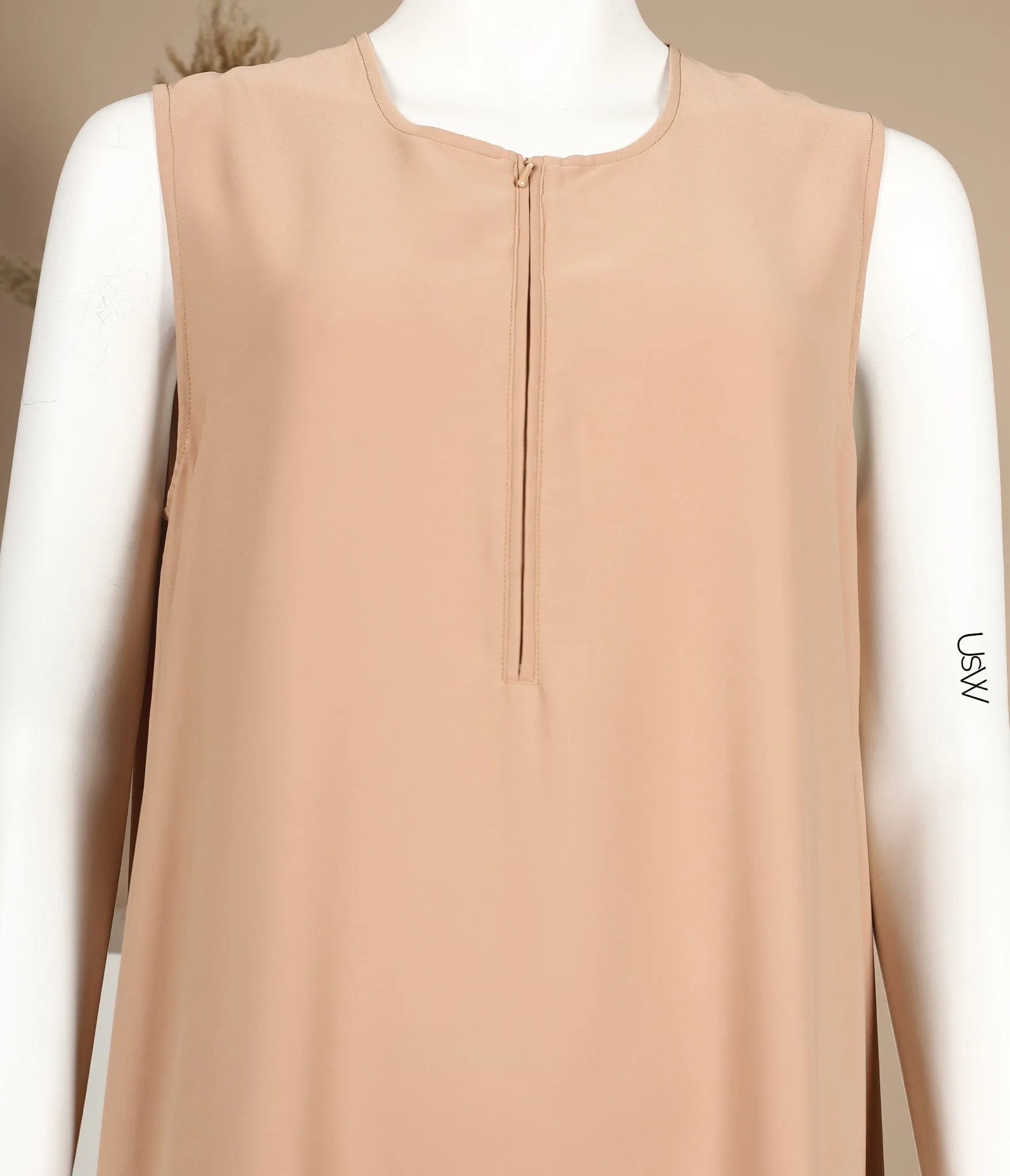 Slip Dress Pearl Stretch - Latte